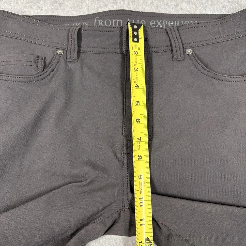 PrAna Brion Men's 34x32 Gray Slim Fit Nylon Stretch Hiking Outdoor Gorpcore